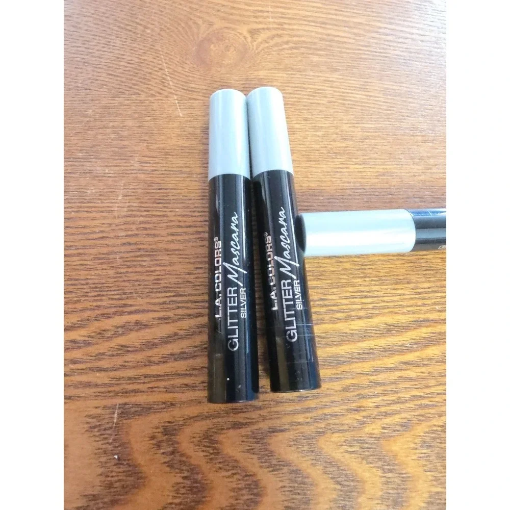 2X L.A. Colors Beautifully Bewitched Glittery‎ Sparkling Silver Mascara C41873